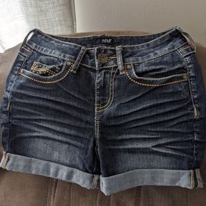 Cuffed Jean shorts